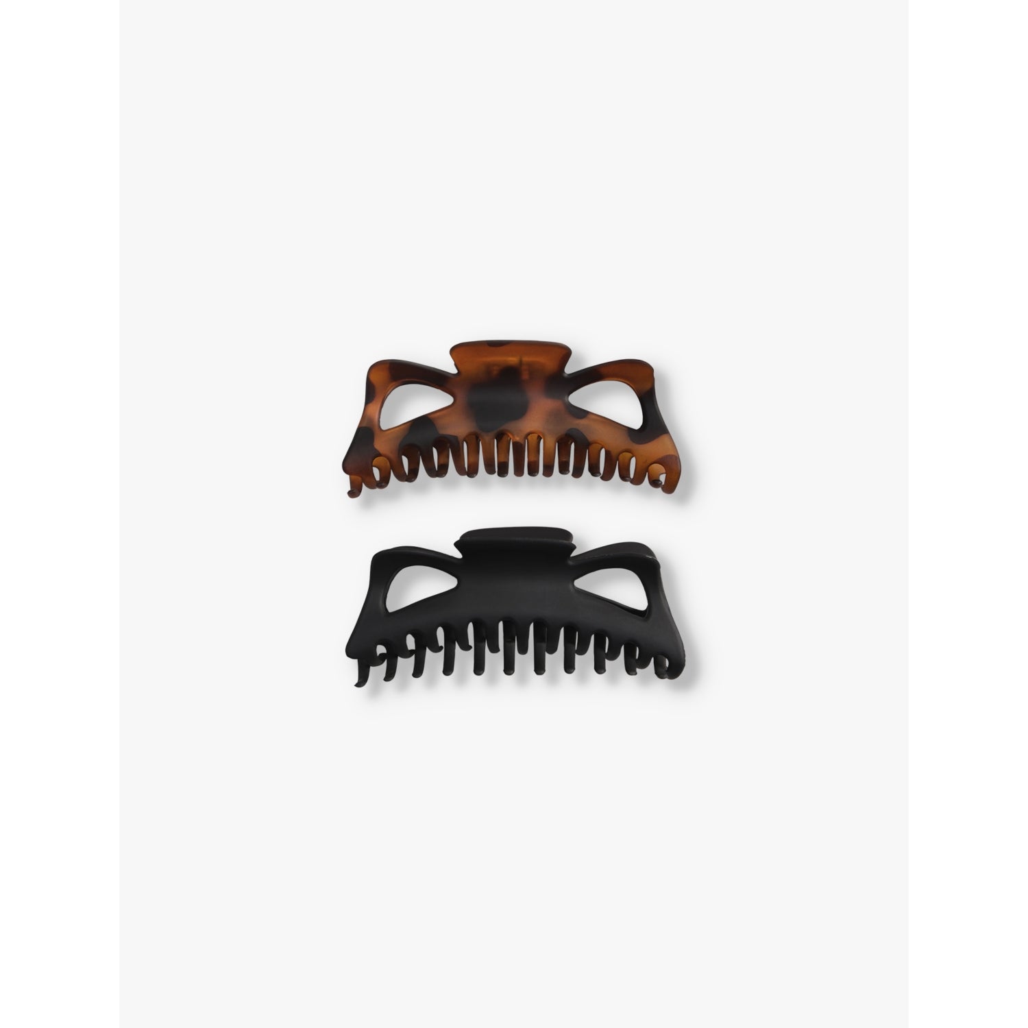 Kitsch jumbo plastic claw clips set of two 14cm, UK version