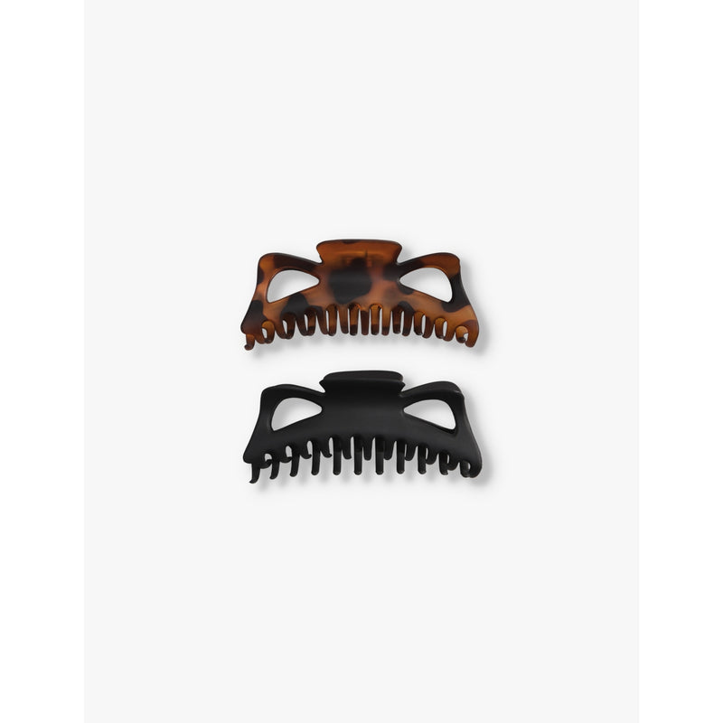 Kitsch jumbo plastic claw clips set of two 14cm, UK version