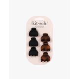 Kitsch extra-small claw clips set of six, UK version