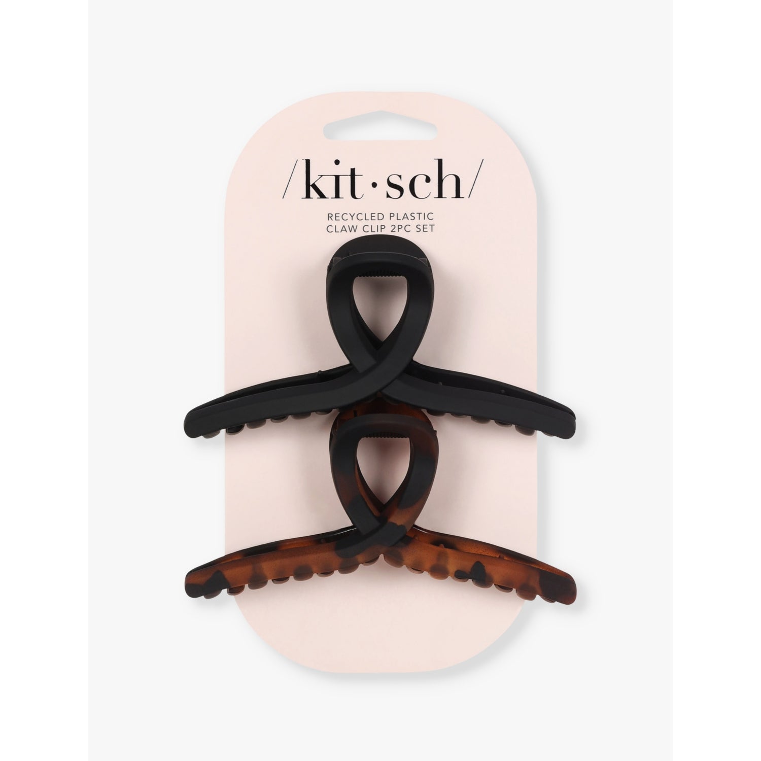 Kitsch large loop claw clips set of two, imported from the UK