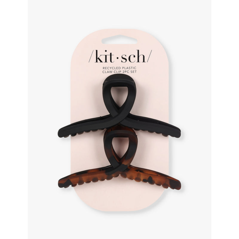 Kitsch large loop claw clips set of two, imported from the UK