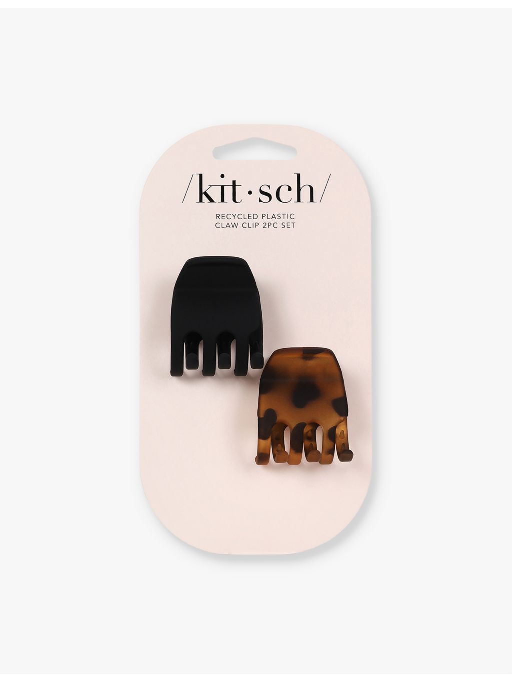 Kitsch medium plastic claw clips set of two, UK version