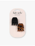 Kitsch medium plastic claw clips set of two, UK version