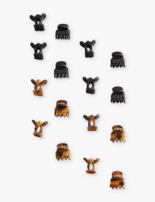 Set of 16 mini plastic claw clips 1.5cm, imported from the UK