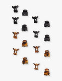 Set of 16 mini plastic claw clips 1.5cm, imported from the UK