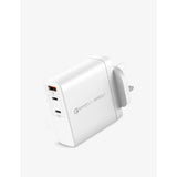 OnePlug 140W 3-port GaN charger in white (British brand)