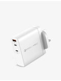OnePlug 140W 3-port GaN charger in white (British brand)
