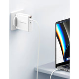 OnePlug 140W 3-port GaN charger in white (British brand)