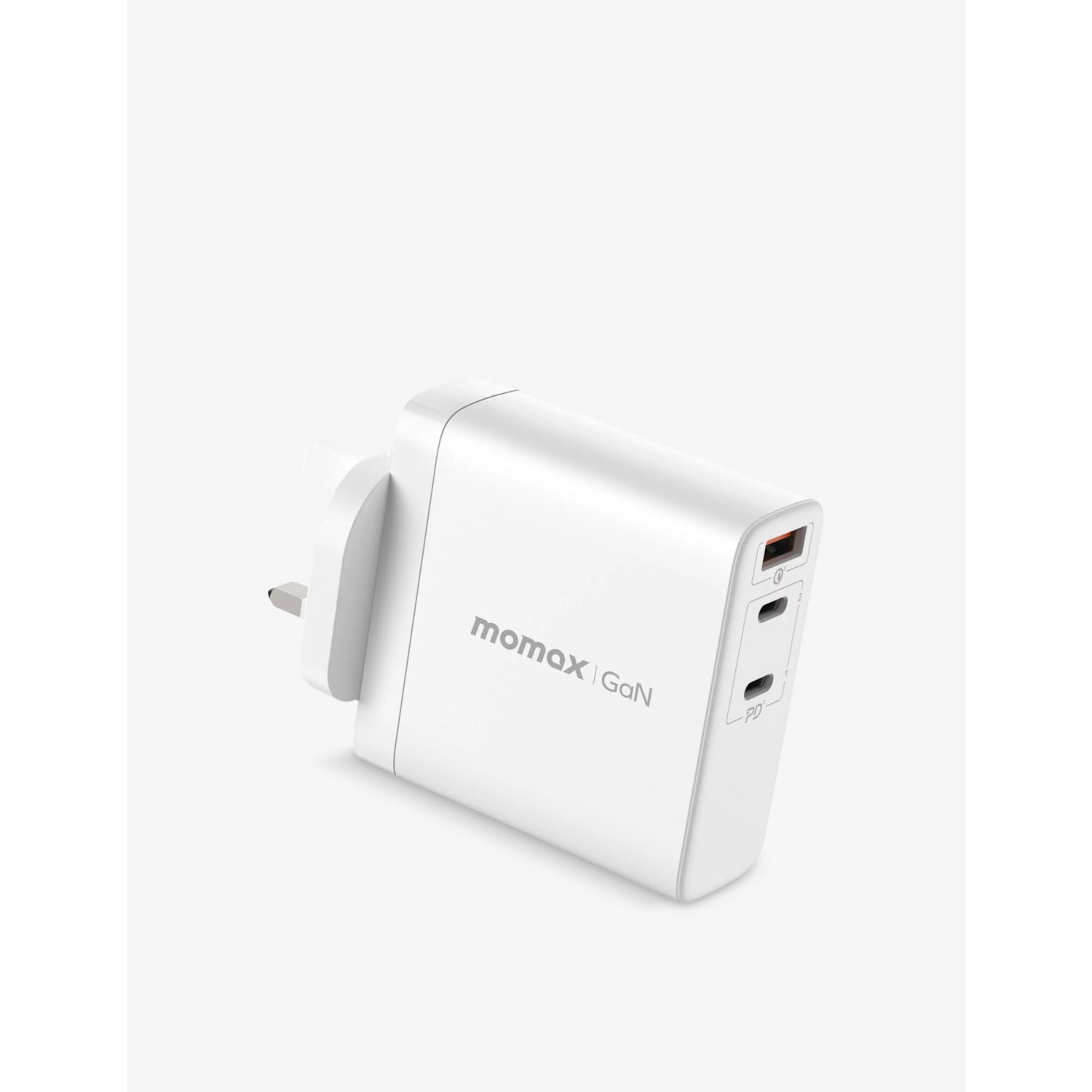 OnePlug 140W 3-port GaN charger in white (British brand)