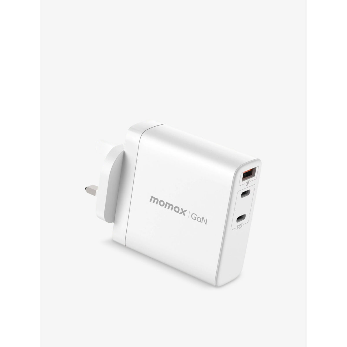 OnePlug 140W 3-port GaN charger in white (British brand)