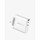 OnePlug 140W 3-port GaN charger in white (British brand)