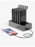 WST multi wireless charging station black with two 10000mAh powerbanks - British product
