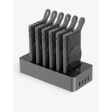 WST multi wireless charging station black with two 10000mAh powerbanks - British product