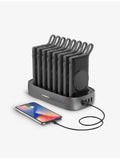 WST x8 black multi-charger docking station with powerbanks (British brand)