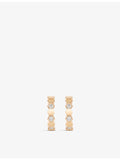 Chaumet 18ct rose-gold diamond hoop earrings 0.41ct (British brand)