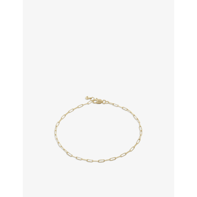 Essential 14ct yellow gold-plated vermeil 925 sterling-silver bracelet - S