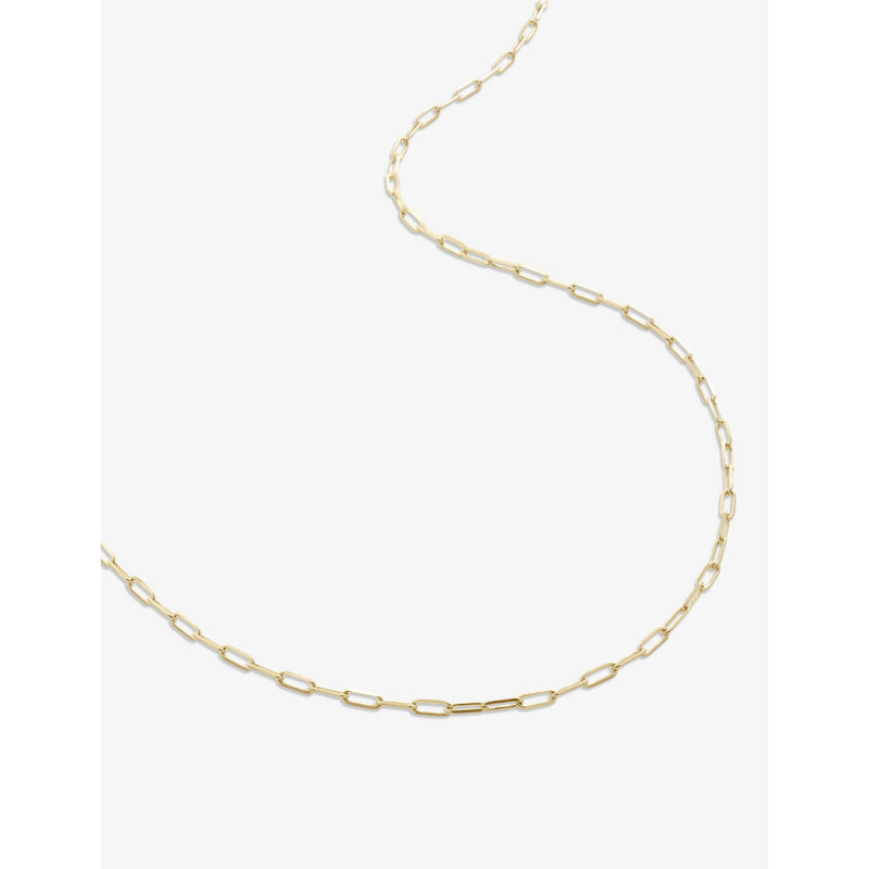 Monica Vinader mini paperclip chain necklace 46cm, imported from the UK