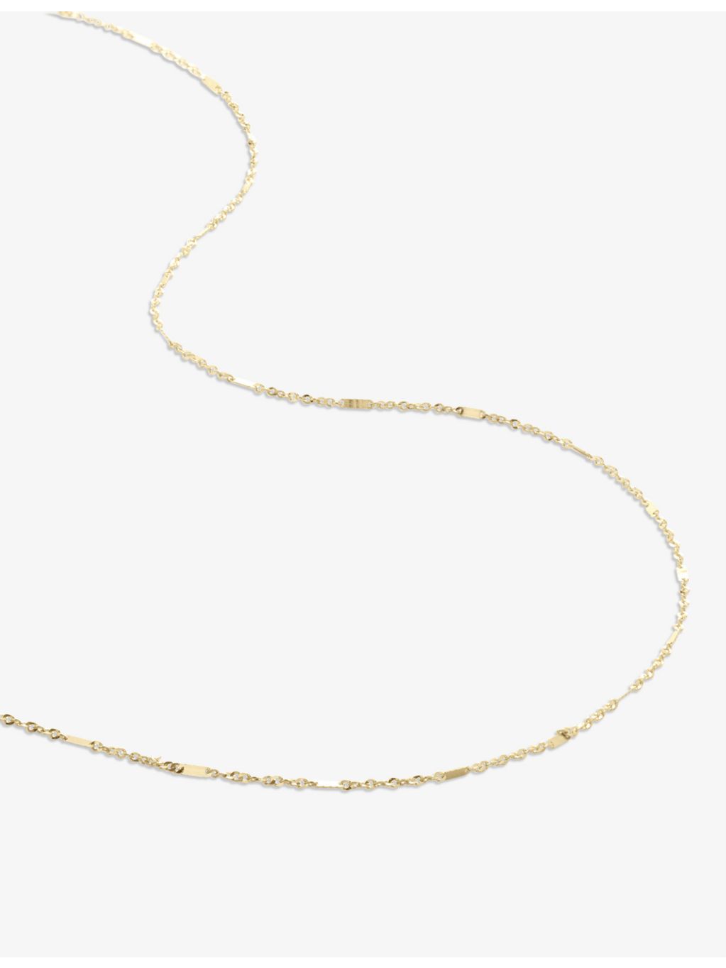 Monica Vinader 14ct yellow gold chain necklace 46cm, imported from the UK