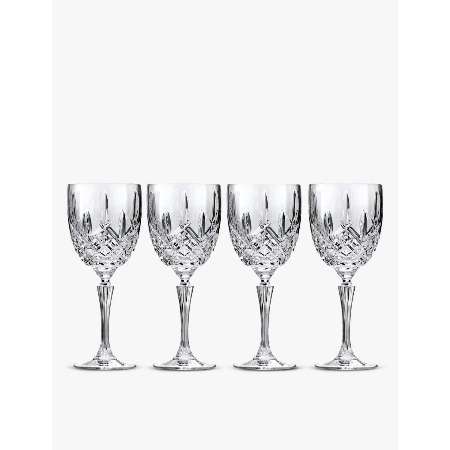 Waterford Markham crystal goblets set of four 22cm (British brand)
