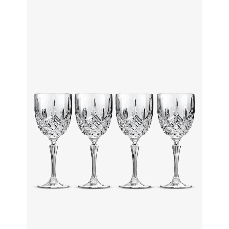 Waterford Markham crystal goblets set of four 22cm (British brand)