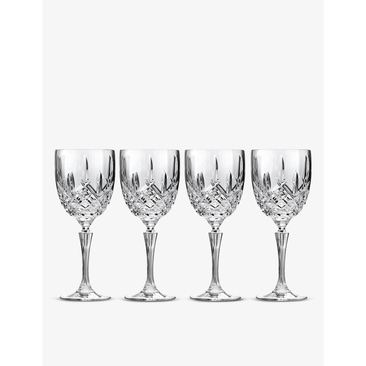 Waterford Markham crystal goblets set of four 22cm (British brand)