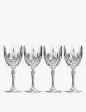 Waterford Markham crystal goblets set of four 22cm (British brand)
