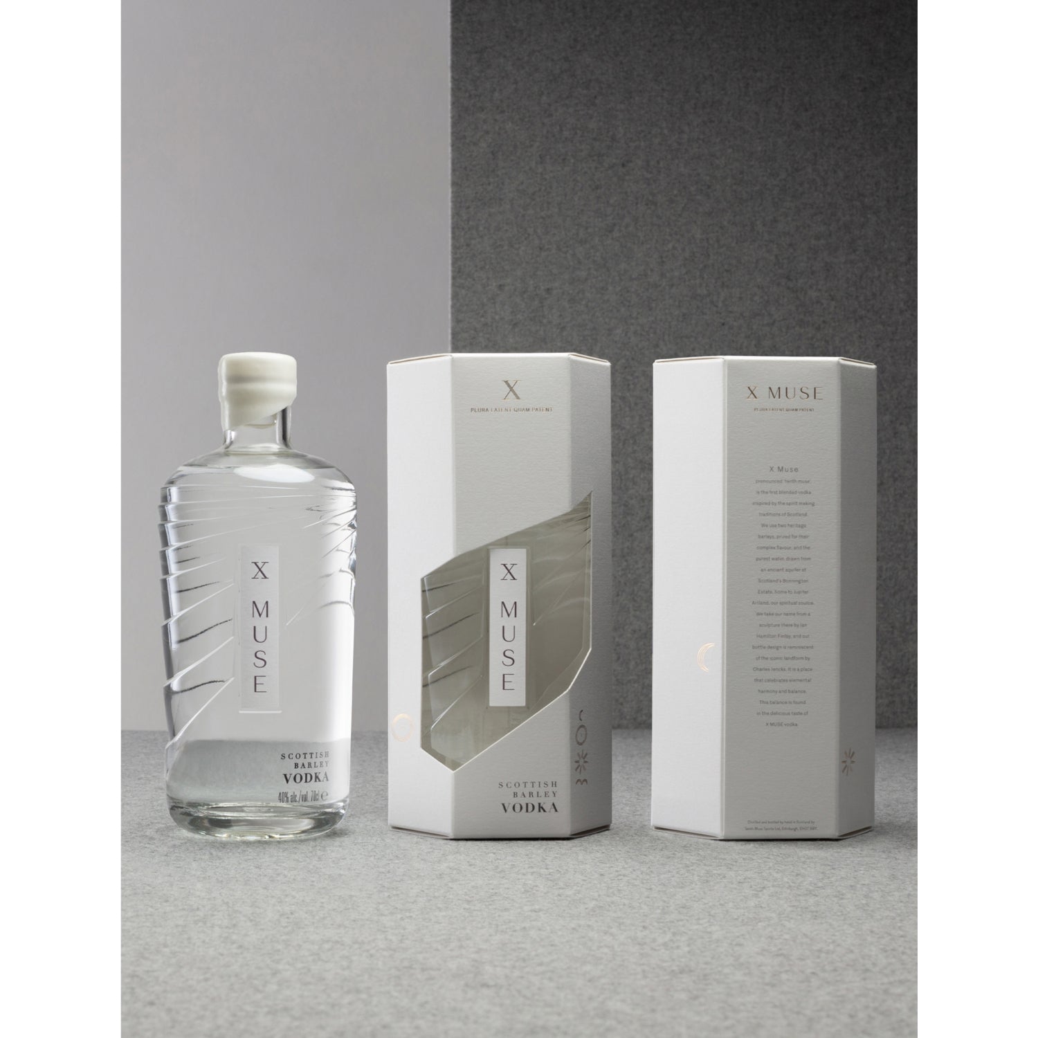 X Muse Scottish barley vodka 700ml - British product