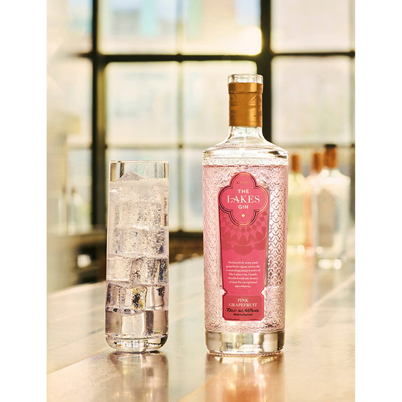 The Lakes pink grapefruit gin 700ml, UK version