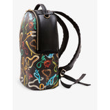 Seletti snakes graphic-print faux-leather backpack, imported from the UK