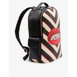 Seletti lipstick print faux leather backpack - British product
