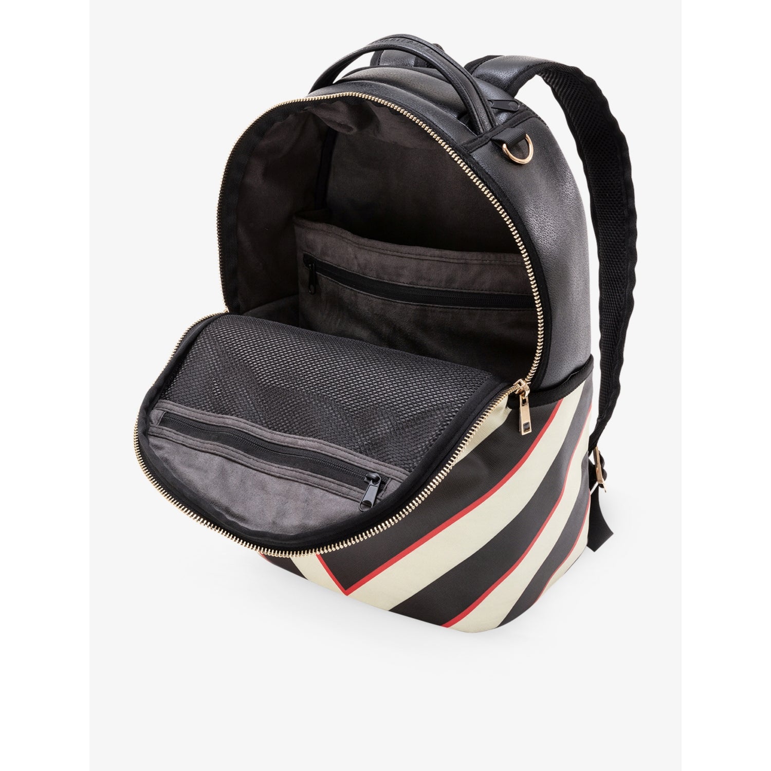 Seletti lipstick print faux leather backpack - British product