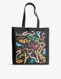 Seletti Toiletpaper snakes canvas tote bag, UK version