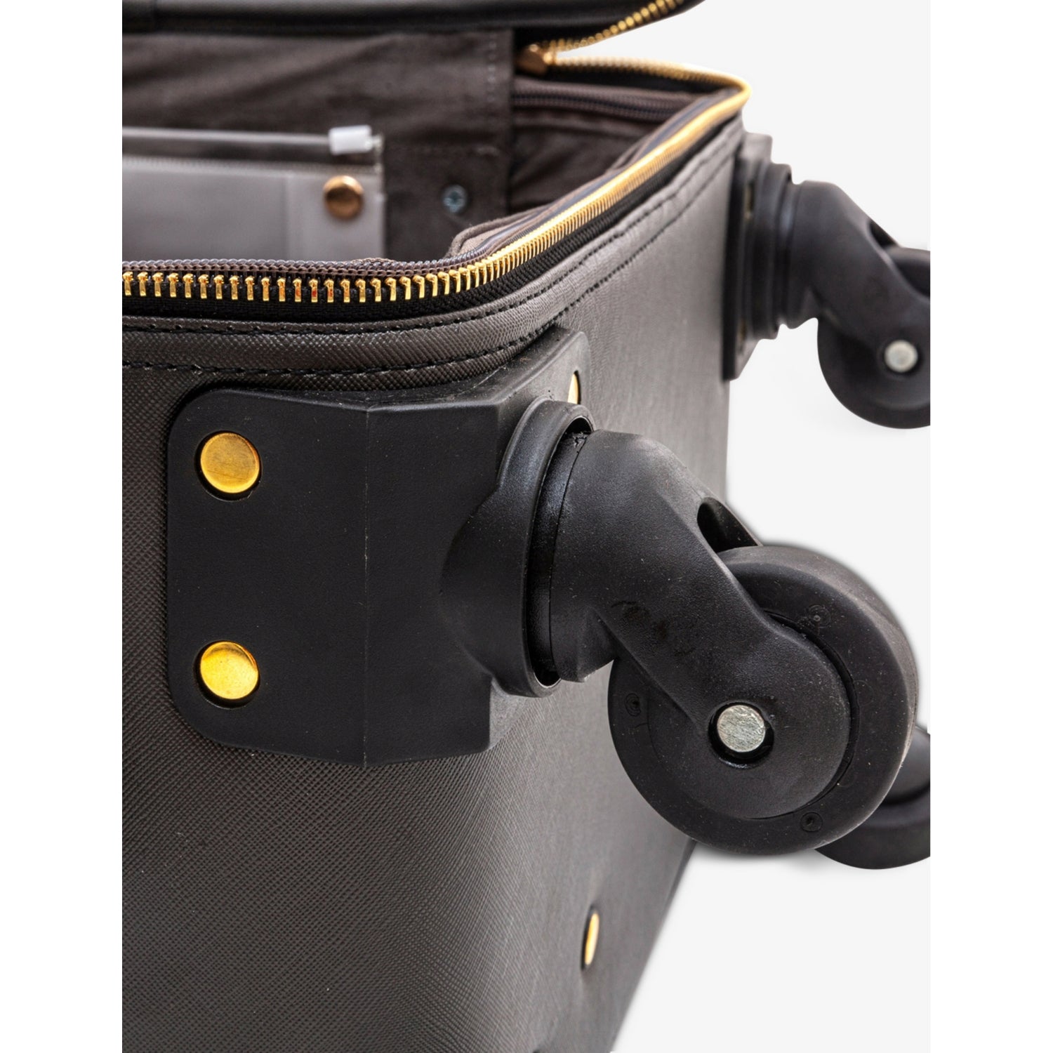Seletti Seagirl faux-leather cabin suitcase, imported from the UK