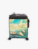 Seletti Seagirl faux-leather cabin suitcase, imported from the UK