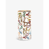 Seletti glass vase snakes pattern 30cm, imported from the UK