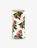 Seletti glass vase Toiletpaper rose-print 30cm - British product