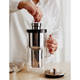 Aarke glass stainless steel water purifier with filter - British product