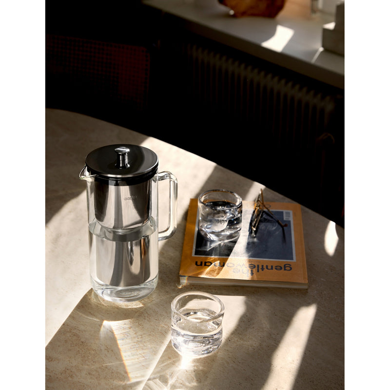 Aarke glass stainless steel water purifier with filter - British product