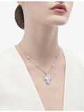 Bvlgari Serpenti diamond sapphire necklace 18ct white gold, imported from the UK