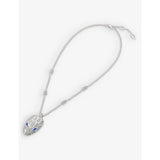 Bvlgari Serpenti diamond sapphire necklace 18ct white gold, imported from the UK