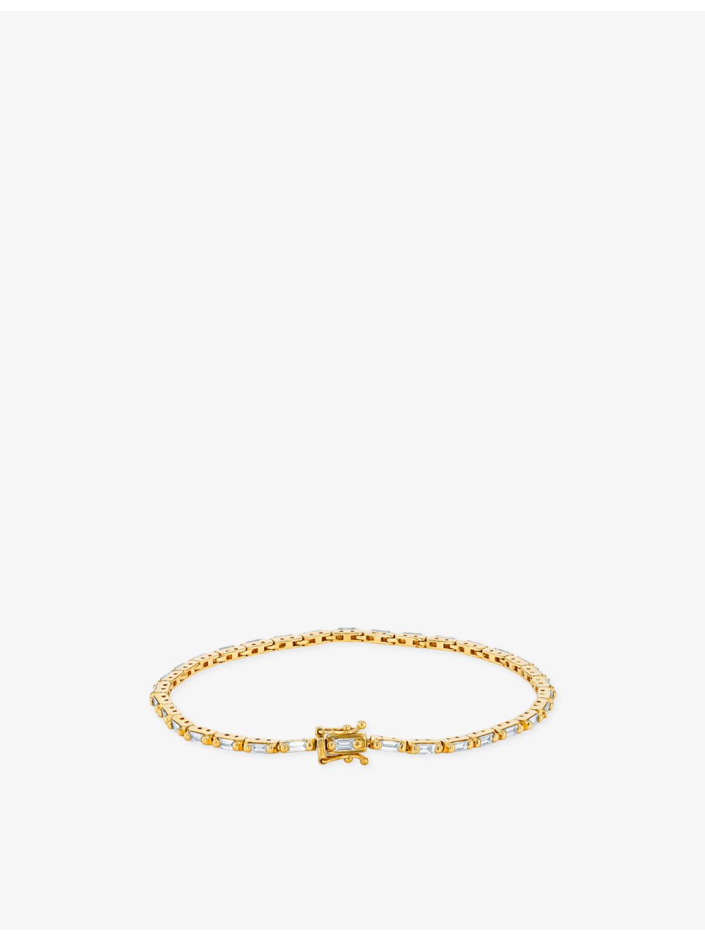 Suzanne Kalan diamond tennis bracelet baguette-cut 1.75ct (British brand)
