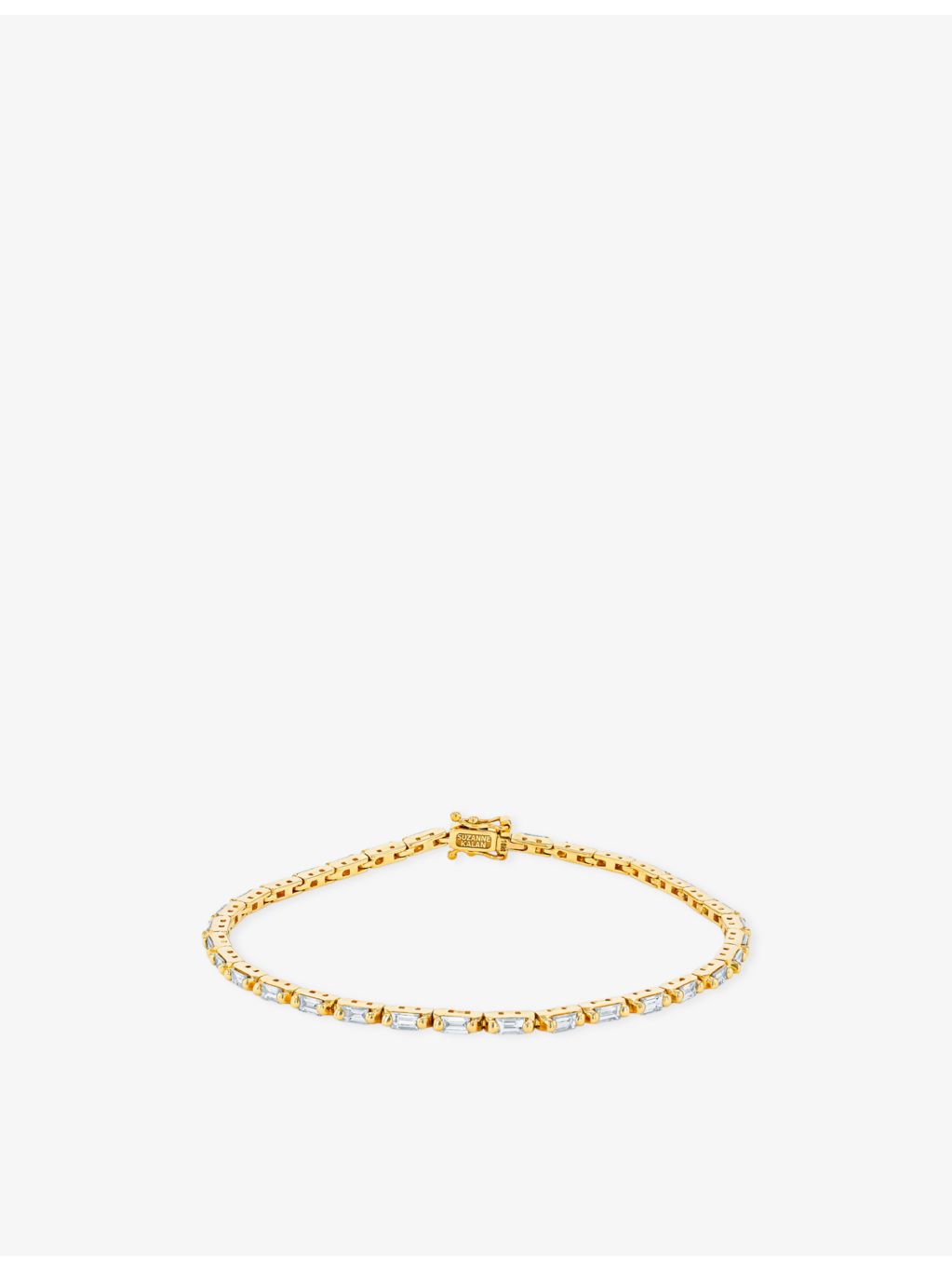 Suzanne Kalan diamond tennis bracelet baguette-cut 1.75ct (British brand)