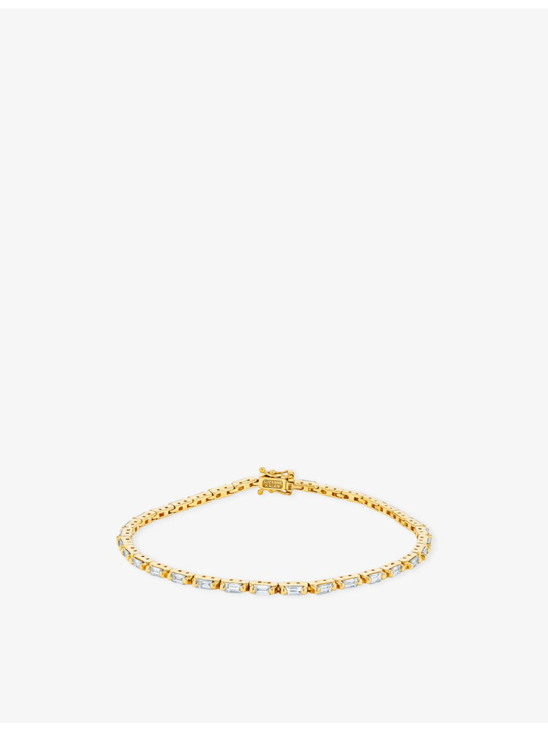 Suzanne Kalan diamond tennis bracelet baguette-cut 1.75ct (British brand)