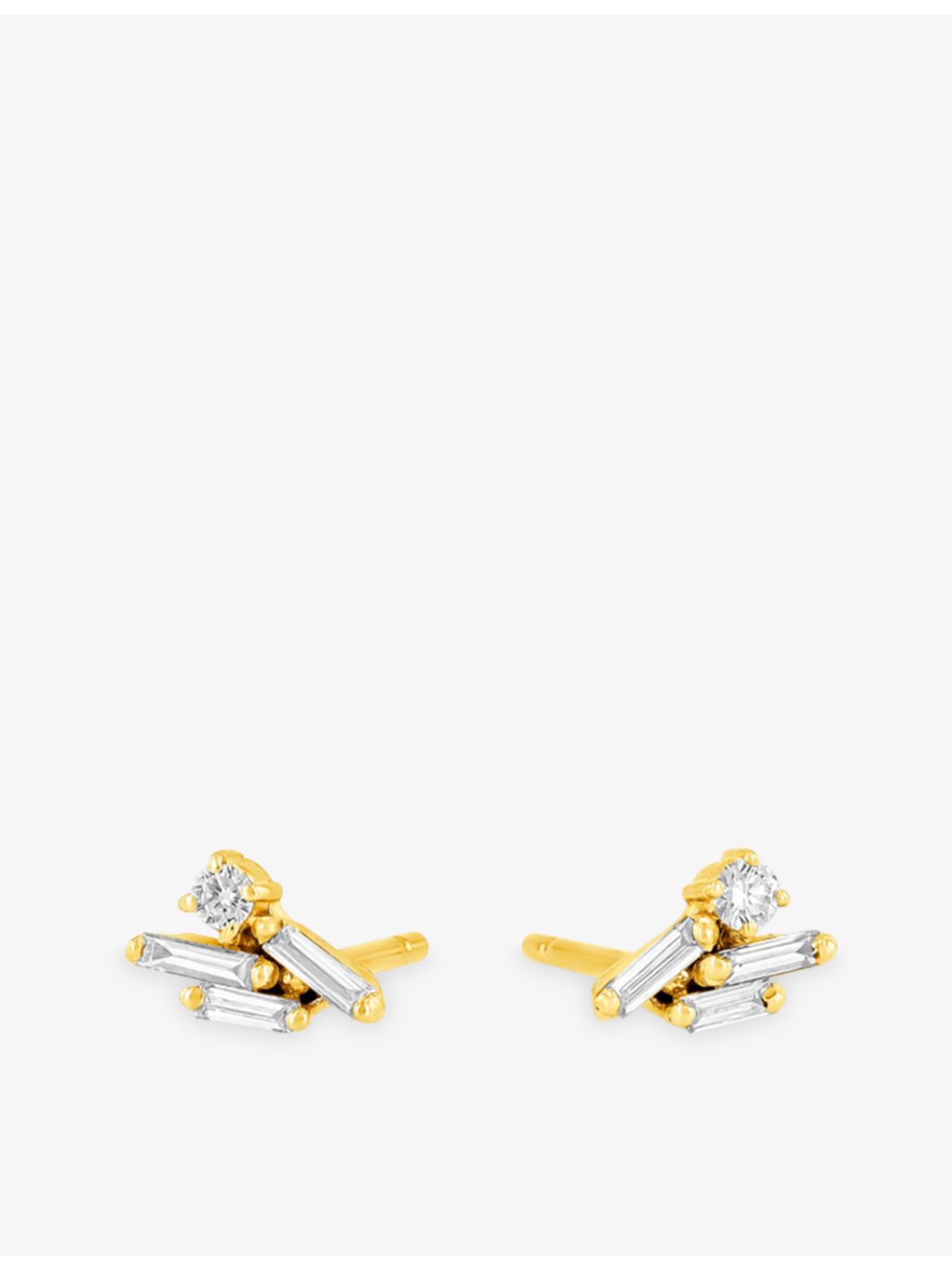 Suzanne Kalan Eva 18ct gold diamond earrings 0.13ct, UK version