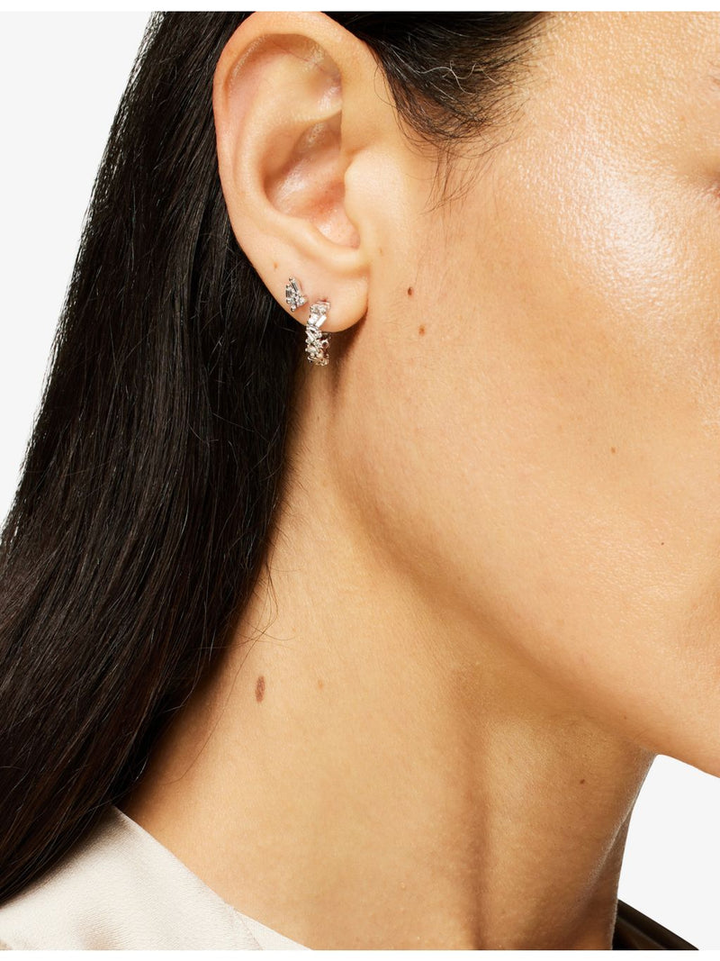 Suzanne Kalan Eva 18ct white gold diamond stud earrings (British brand)