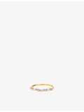 Suzanne Kalan 18ct yellow gold diamond eternity ring, imported from the UK