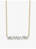 Suzanne Kalan white-gold diamond bar necklace 0.30ct (British brand)
