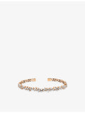 Suzanne Kalan Firework 18ct rose gold baguette-cut diamond bangle (British brand)