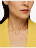 Suzanne Kalan diamond dog tag necklace 18ct gold, imported from the UK