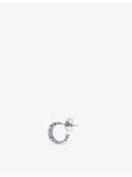 Suzanne Kalan 18ct white gold diamond hoop earrings, UK version